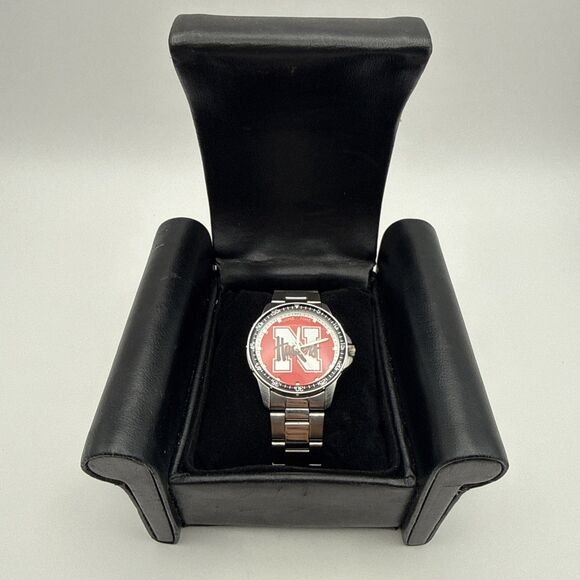 Game Time Coach Series Nebraska Huskers Two Tone Mens Watch New Battery Quartz main image 15